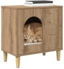 vidaXL Tierkorb 51 x 30 x 52 cm Katzenhaus Kunsthandwerk Eiche 51x30x52 cm...