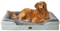 LuxusKollektion Hundebett Hundebett L 112 x B 81 x H 17.5 cm Gr&auml;uliches Gr&uuml;n