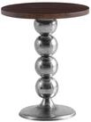 Wohnling Beistelltisch WL7.210 Massivholz Metall &Oslash; 50 cm Anstelltisch