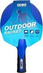 Gewo Tischtennisschl&auml;ger Outdoor - rutschfester Griff - TT Schl&auml;ger - blau