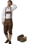 dressforfun Trachtenhose Edle Lange Lederhose aus Rind mit traditionellen Stickereien