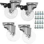 SO-TECH&reg; M&ouml;belrolle Lenkrollen SWIFT inkl. Schrauben, belastbar bis 35 kg /...