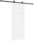 vidaXL Haust&uuml;r Schiebet&uuml;r ORKDAL 83 x 202 cm Massives Kiefernholz Wei&szlig; (1-St)