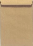 Herlitz Versandtasche Versandtaschen C4 90g/qm mit Fenster nassklebend braun...