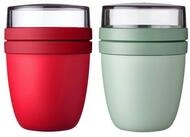 Mepal Lunchbox Lunchpot Ellipse f&uuml;r Joghurt & M&uuml;sli, 500 ml + 200 ml,...