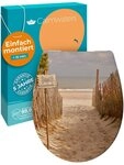 Calmwaters WC-Sitz Motiv Original, Motiv Sandstrand, Made EU, Absenkautomatik,