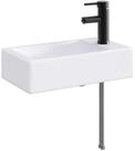 vidaXL Badezimmerspiegelschrank Waschbecken mit Wasserhahn und Abfluss Matt...