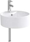 vidaXL Badezimmerspiegelschrank Waschbecken mit Wasserhahn und Abfluss Chrom...