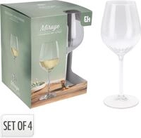 Koopman Glas Wei&szlig;weinglas 4tlg. Set KITCHEN, Glas