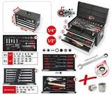 KS Tools Bit- und Steckschl&uuml;sselset KS Tools 1/4"+1/2" CHROMEplus