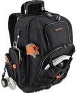 LuxusKollektion Werkzeugtasche Werkzeugrucksack mit Rollen Schwarz/Orange