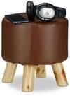 relaxdays Hocker Kunstleder (1 St), braun
