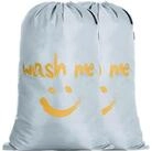 LuxusKollektion W&auml;schesack W&auml;schesack Kordelzug Reise Ripstop 66x96cm Silbrig...