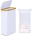LuxusKollektion W&auml;schekorb W&auml;schekorb Bambus Innentasche Waschk&uuml;che 60L mit...