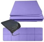 relaxdays Yogamatte Faltbare Yogamatte 6 mm (2-St), lila