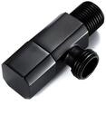 HAC24 Eckventil Eckregulierventil 1/2 x 3/8 Zoll Schwarz, Quick-Open Technik