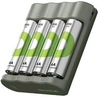 Gp USB-Modell Ladeger&auml;t inkl. 4 x RECYKO AA Akku 2100 mAh GPRCKCHB441U402