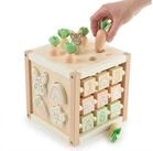 BIECO Motorikschleife Bieco Motorikw&uuml;rfel aus Holz FSC&reg; &ndash; Montessori