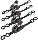 LuxusKollektion Spanngurt Spanngurte Ratsche 2,5cm LKW Motorrad Ladung Schwarz...