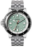 Nixon Luxusuhr Herrenuhr A1402-5235 gr&uuml;n Silberfarben