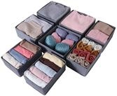 LuxusKollektion Schubladeneinsatz Faltbare Stoff Schubladen Organizer 8er Set