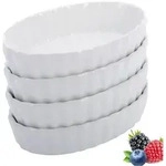WESTMARK Auflaufform 4 Serviersch&auml;lchen f&uuml;r Cr&egrave;me Brul&eacute;e, Oval,