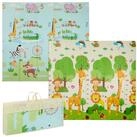 relaxdays Spielmatte Faltbare Spielmatte Tiere (2-St)