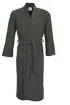 Carl Ross Unisex-Bademantel 35100, Langform, Baumwoll-Mix, Kimono-Kragen,...