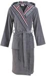 Unisex-Bademantel CARL ROSS "481310" Gr. S, grau (platin), S, Velours, Hausm&auml;ntel,