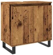 vidaXL Badm&ouml;bel-Set vidaXL Badschrank Altholz-Optik 58x33x60 cm Holzwerkstoff