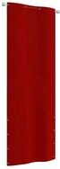 vidaXL Balkonsichtschutz Balkon-Sichtschutz Rot 80x240 cm Oxford-Gewebe (1-St)