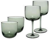 like. by Villeroy & Boch Gl&auml;ser-Set Like Glass Wein- und Wassergl&auml;ser 4-tlg.,