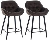 CLP Barhocker Gibson (Set, 2er), Fu&szlig;st&uuml;tze, stabiles Metall-Gestell