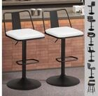 LuxusKollektion Barhocker Barhocker Set 2 h&ouml;henverstellbar Gloria - Wei&szlig;...