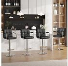 LuxusKollektion Barhocker Barhocker h&ouml;henverstellbar PU Leder Drehstuhl 4...