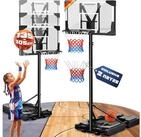 Sportana Basketballkorb, Outdoor h&ouml;henverstellbar 135&ndash;305 cm St&auml;nder Hoop...
