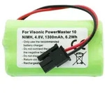 AccuCell Akku passend f&uuml;r Visonic PowerMaster 10 Akku-NiMH GP130AAM4YMX 4,8 Vo...