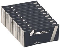 Duracell 100x Procell AAA MN2400 Micro Batterie Batterie