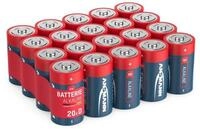 ANSMANN AG Alkaline Batterien Mono D LR20 1,5V, 20 St&uuml;ck Batterie
