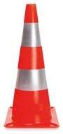 PEREL Warndreieck Verkehrsleitkegel, auch Pylone oder Hexenh&uuml;te genannt,...