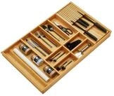SO-TECH&reg; Besteckeinsatz Orga-Box-1 BAMBUS Besteckeinsatz f&uuml;r Schubk&auml;sten mit...