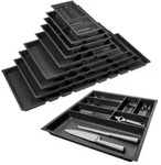 SO-TECH&reg; Besteckeinsatz ORGA-BOX II Leinwandstruktur, f&uuml;r Nobilia bis 07/2012,