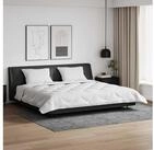 vidaXL Bettw&auml;sche Decke mit Kissen 3 stk. Wei&szlig; Mikrofaser und Daunenfedern,