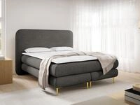 MIRJAN24 Boxspringbett Amaretto, Metallf&uuml;&szlig;e 16 cm, 140/160/180x200 cm