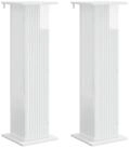 vidaXL Blumenst&auml;nder Pflanzenst&auml;nder 2 stk. Hochglanz Wei&szlig; 30,5 x 30 x 100,5...
