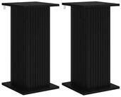 vidaXL Blumenst&auml;nder Pflanzenst&auml;nder 2 stk. Schwarz 30,5 x 30 x 60,5 cm (2 St)