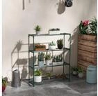 Outsunny Pflanzentreppe Pflanzenregal, Blumenst&auml;nder mit 4 Ebenen, f&uuml;r Garten,