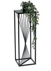 DanDiBo Blumenhocker Metall Schwarz Eckig Blumenhocker Beistelltisch Design