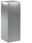 vidaXL Blumenst&auml;nder Pflanzenst&auml;nder Silber 30 x 30 x 80 cm Stahl (1 St)