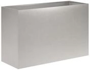 vidaXL Blumentopf Garten-Pflanzgef&auml;&szlig; Silber 80 x 30 x 40 cm Edelstahl (1 St)
